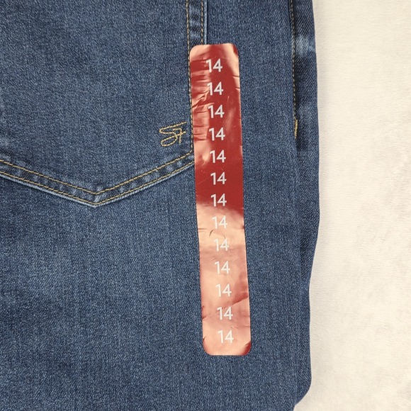 Seven7 Jeans Womens Size 14 90's Straight Jean In Divine Blue Denim Pants New - Picture 9 of 14